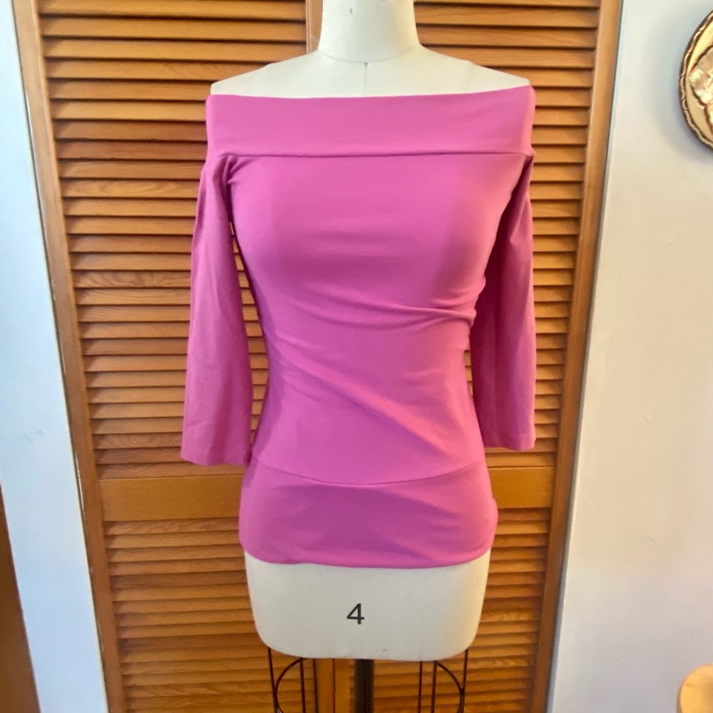 Pink Off Shoulder Top